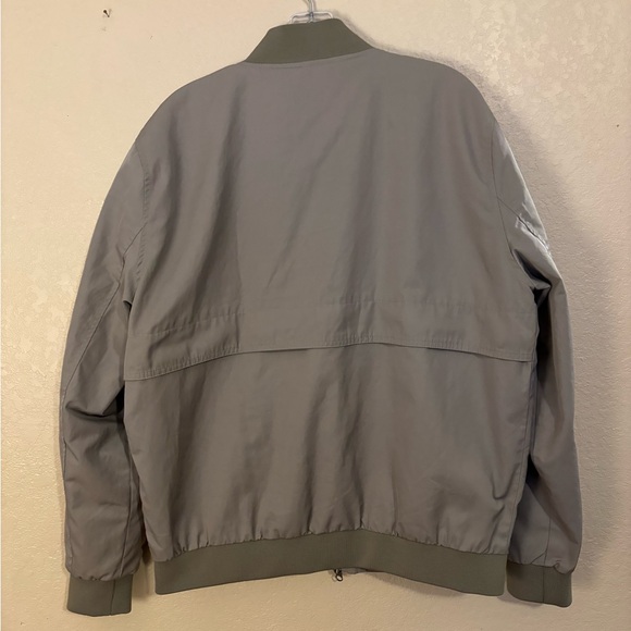 Topman Bomber Jacket with Pockets Size XL Khaki - Picture 2 of 7